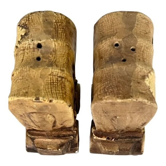 Vintage Covered Wagon Salt and Pepper Shakers – Hand-Painted Ceramic Japan - Picture 4 of 5